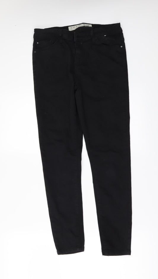 Denim & Co. Womens Black  Denim Skinny Jeans Size 12 L27 in