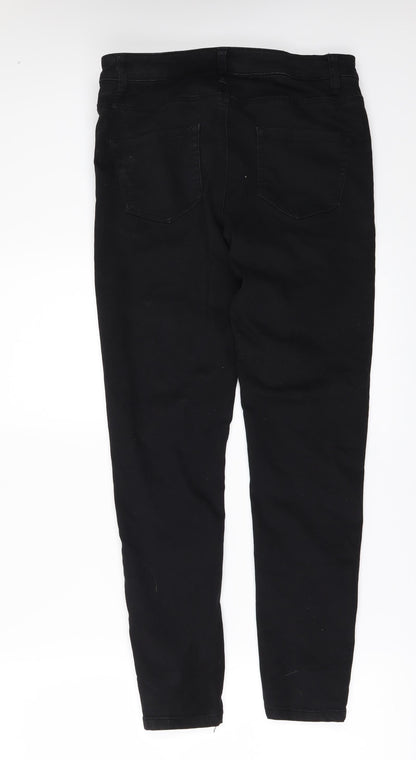 Denim & Co. Womens Black  Denim Skinny Jeans Size 12 L27 in