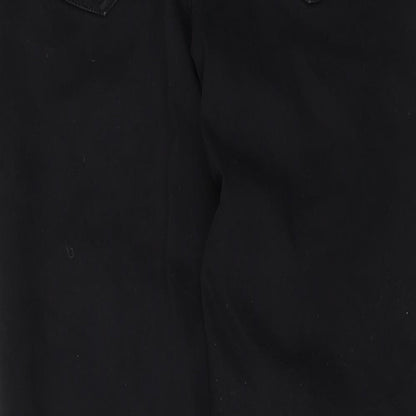 Denim & Co. Womens Black  Denim Skinny Jeans Size 12 L27 in