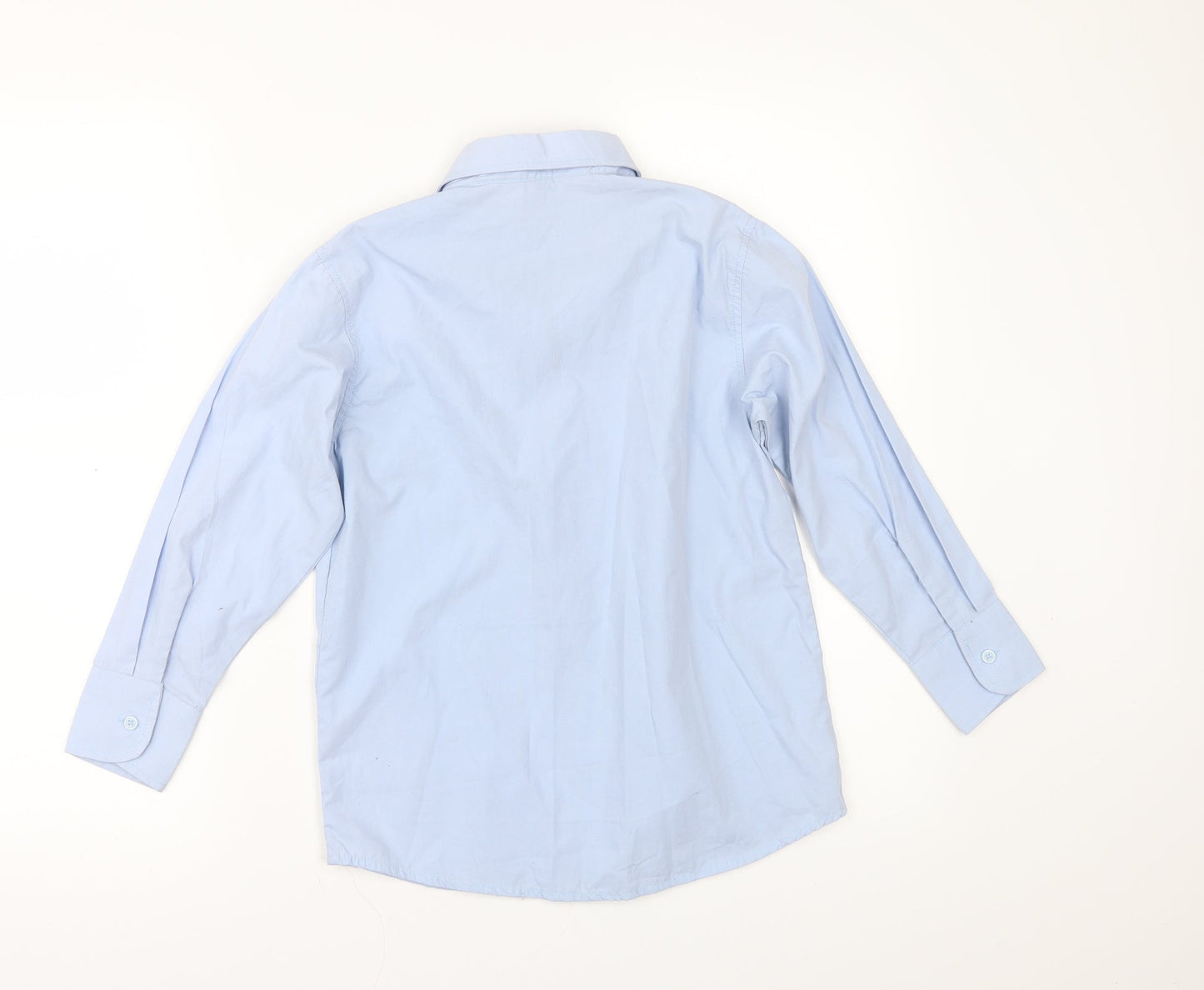 Shiny Penny Boys Blue   Basic Button-Up Size 7-8 Years