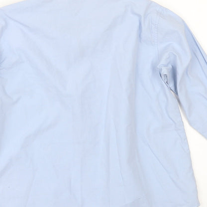 Shiny Penny Boys Blue   Basic Button-Up Size 7-8 Years