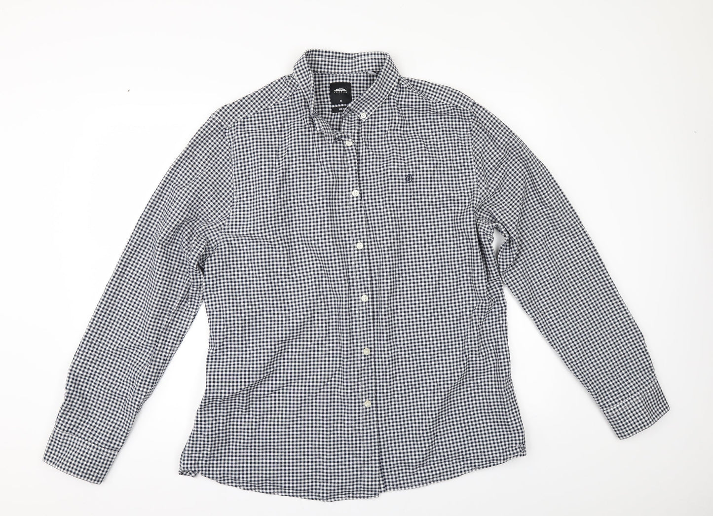 Mens UK Size XL Burton Black  Button-Up Long Sleeve Casual Shirt