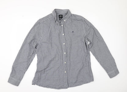 Mens UK Size XL Burton Black  Button-Up Long Sleeve Casual Shirt