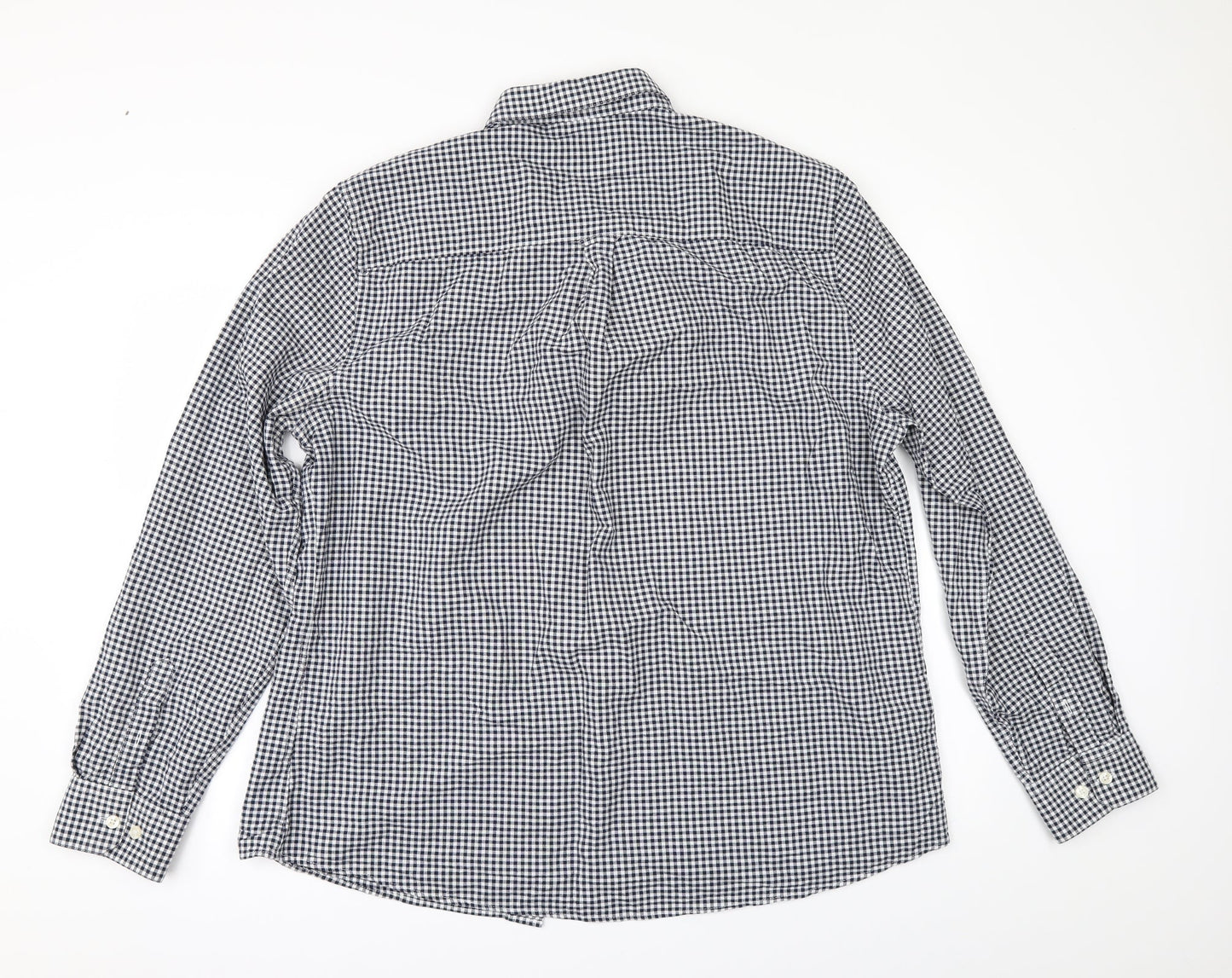 Mens UK Size XL Burton Black  Button-Up Long Sleeve Casual Shirt