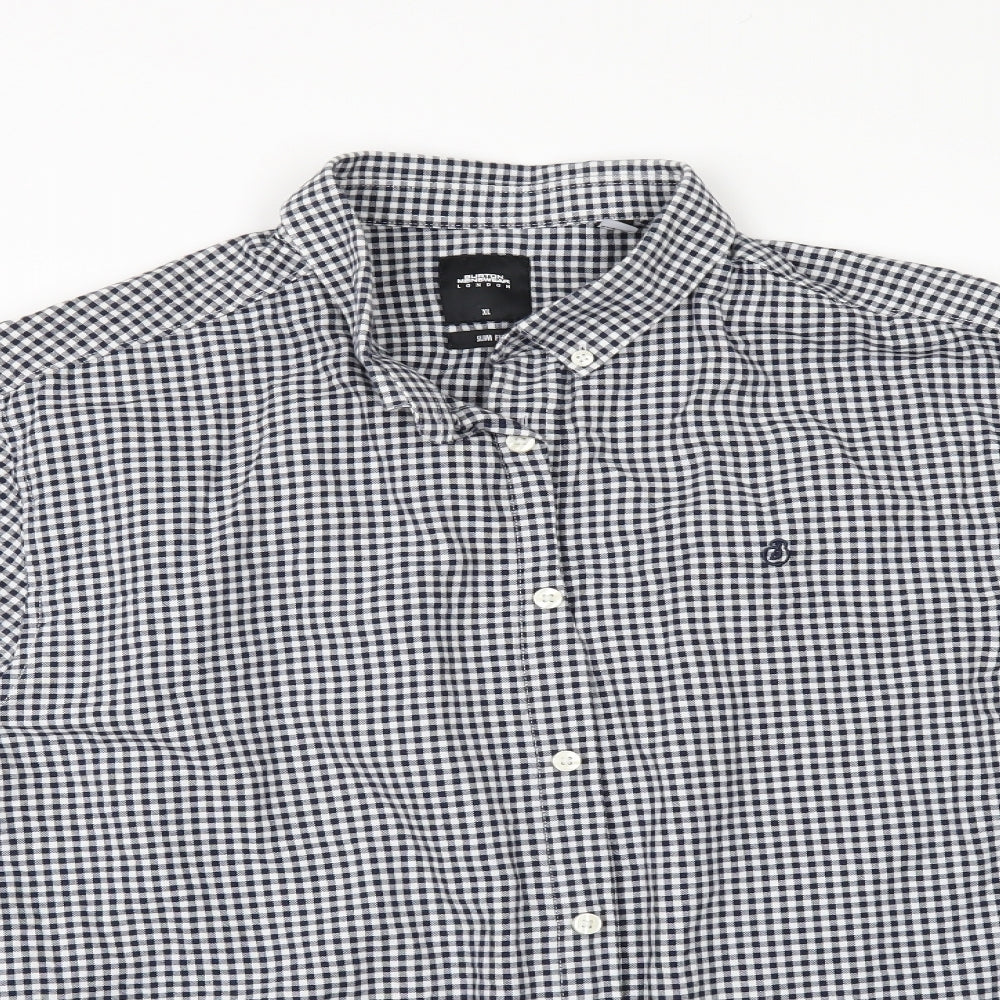 Mens UK Size XL Burton Black  Button-Up Long Sleeve Casual Shirt