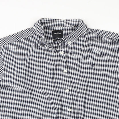 Mens UK Size XL Burton Black  Button-Up Long Sleeve Casual Shirt