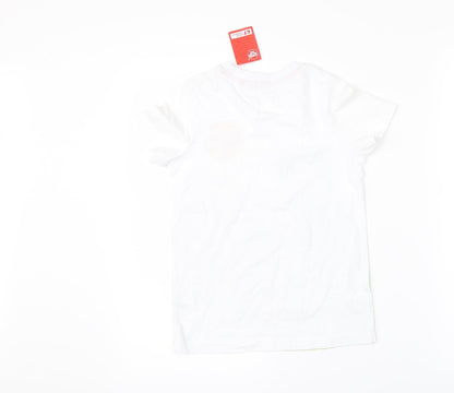 Sports Relief Girls White   Basic T-Shirt Size 7-8 Years  - SPORTS RELIEF 2018