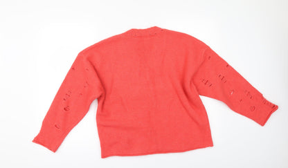 ASOS Womens Orange   Pullover Jumper Size 6