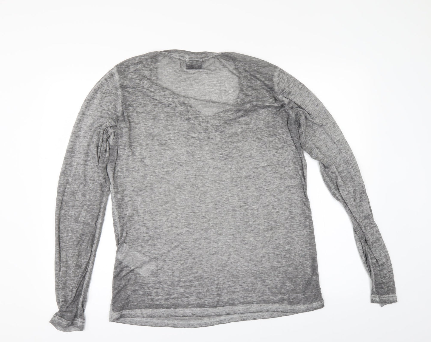 Womens UK Size XL Villa Grey Basic T-Shirt