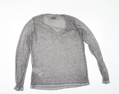 Womens UK Size XL Villa Grey Basic T-Shirt