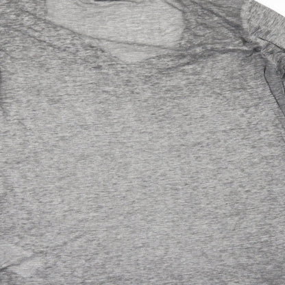Womens UK Size XL Villa Grey Basic T-Shirt