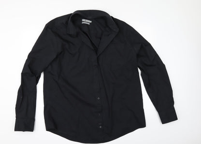 TU Mens Black    Button-Up