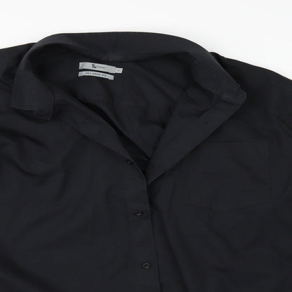 TU Mens Black    Button-Up