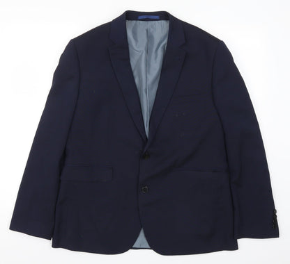 Mens UK Size 42 Burton Regular Blue Suit Jacket