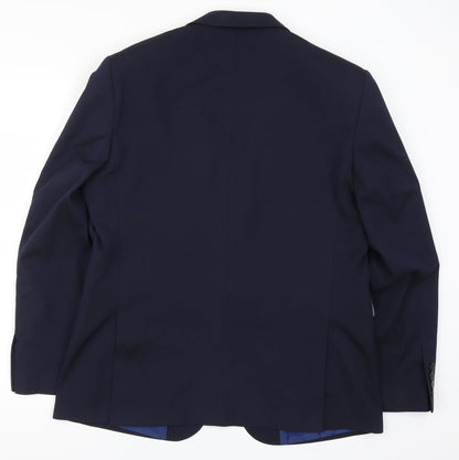 Mens UK Size 42 Burton Regular Blue Suit Jacket