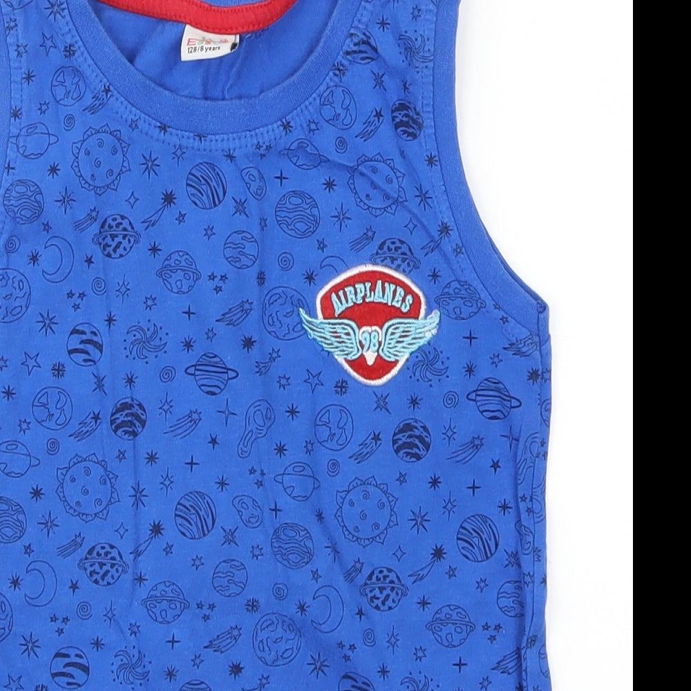Essj Boys Blue   Basic Tank Size 8 Years  - Solar System Planets