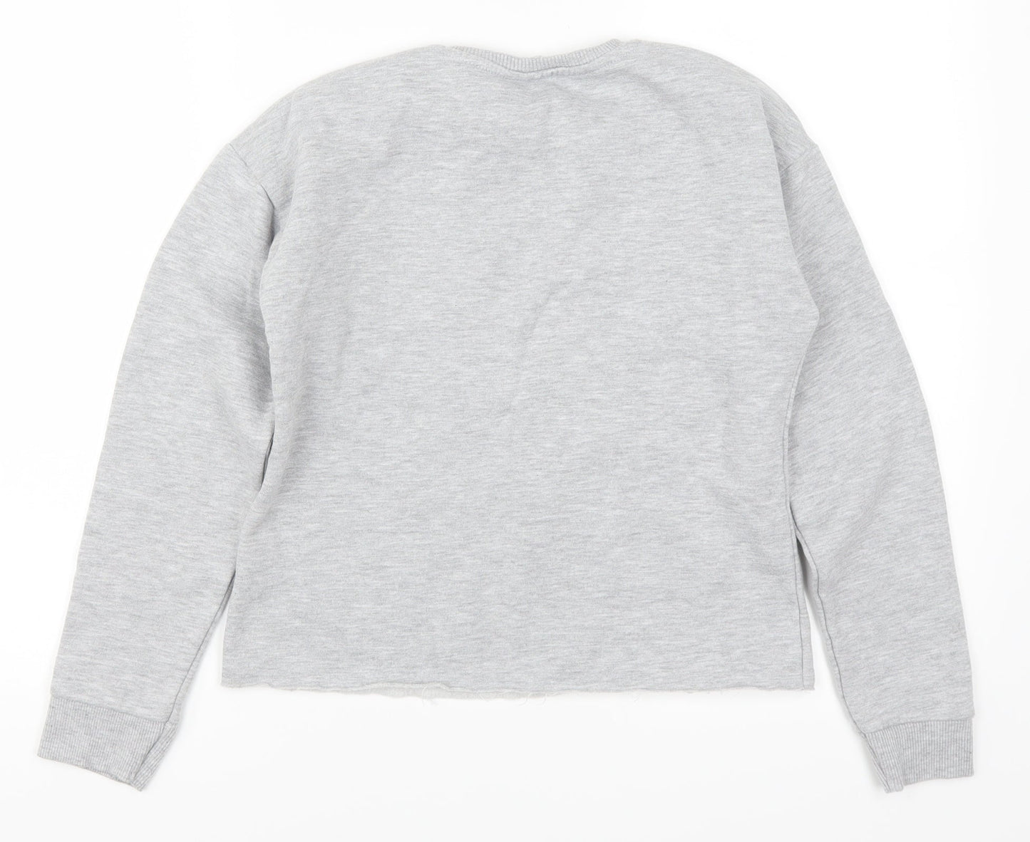 Matalan Girls Grey   Pullover Sweatshirt Size 12 Years  - Butterfly