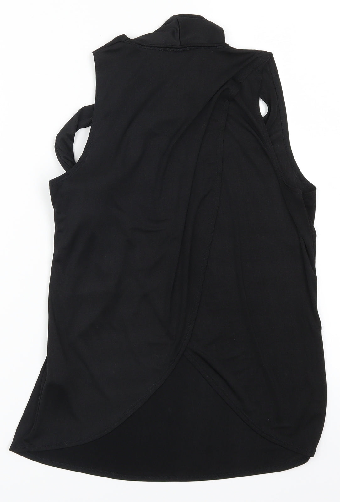 Womens UK Size 10 Topshop Black Basic Tank