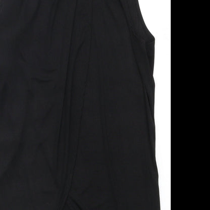 Womens UK Size 10 Topshop Black Basic Tank
