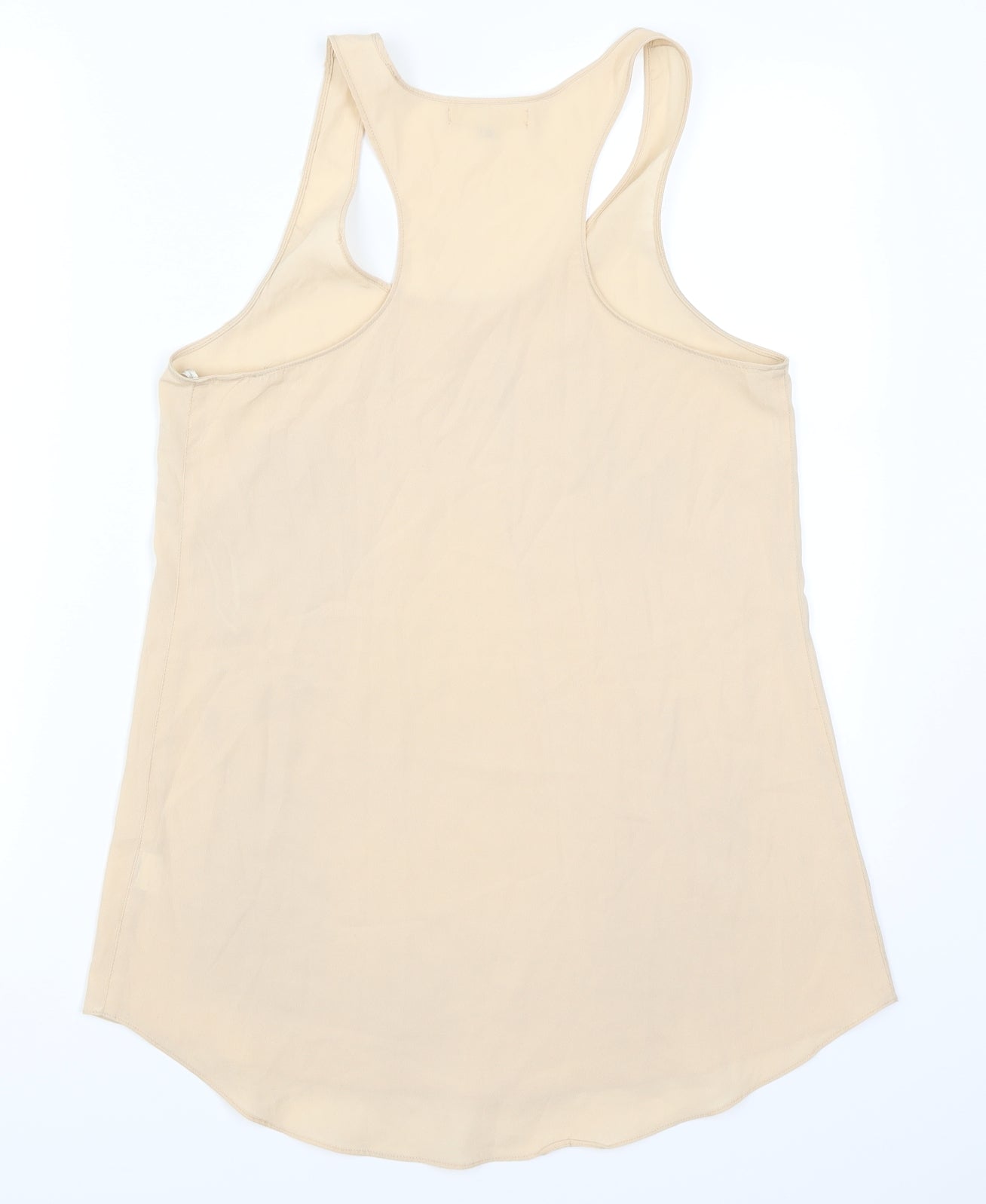 Womens UK Size 10 River Island Beige Basic Tank