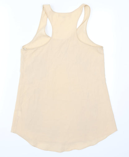 Womens UK Size 10 River Island Beige Basic Tank