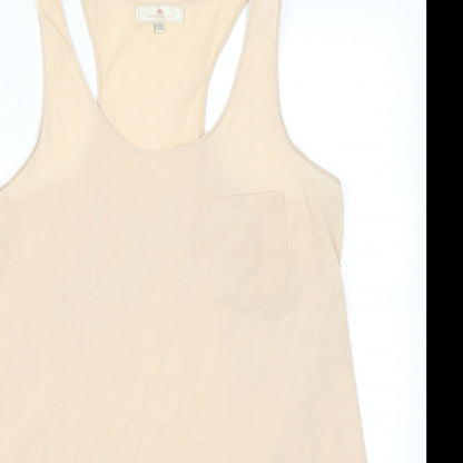 Womens UK Size 10 River Island Beige Basic Tank