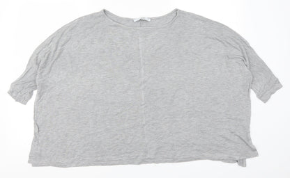 Womens UK Size 10 NEXT Grey Basic T-Shirt