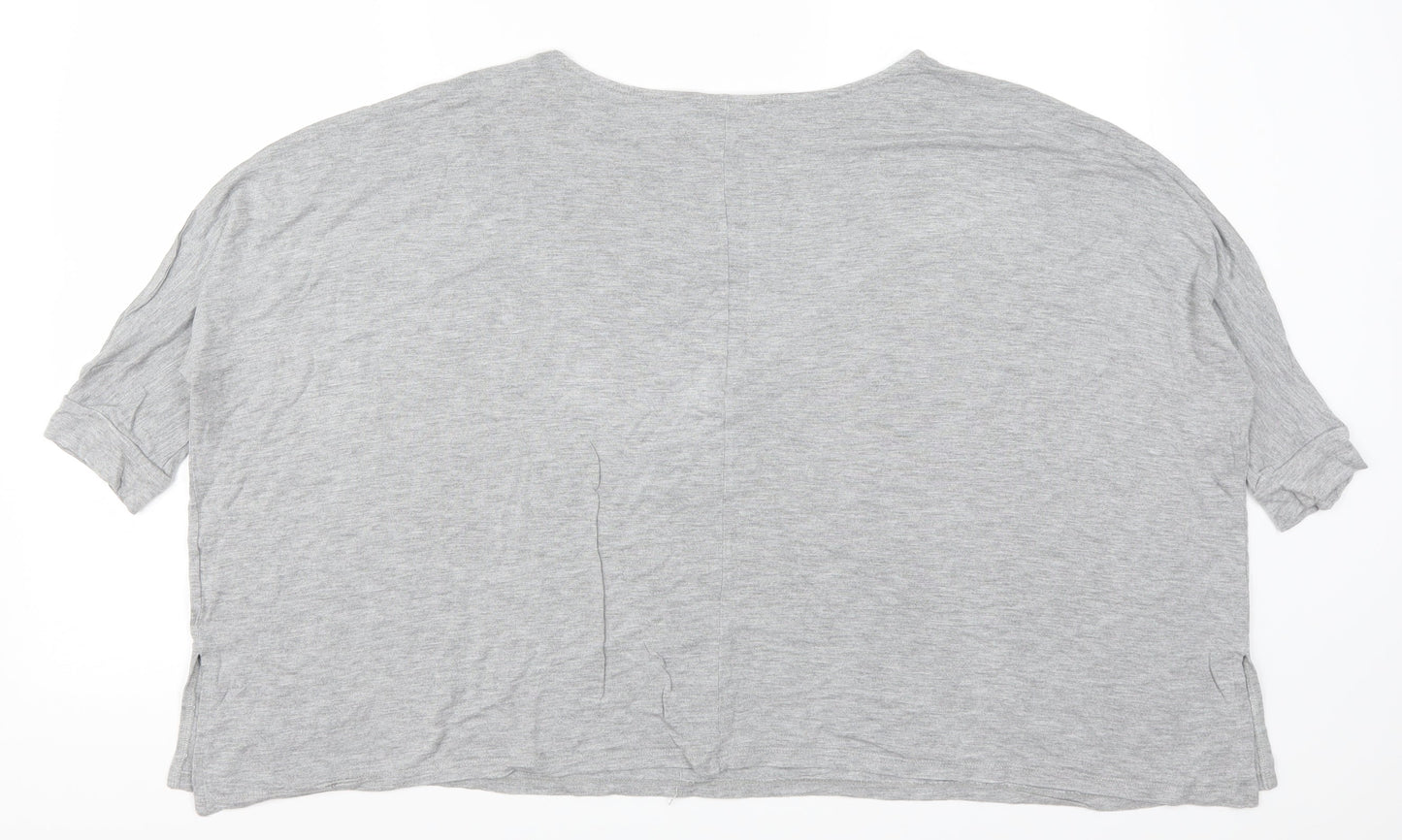 Womens UK Size 10 NEXT Grey Basic T-Shirt