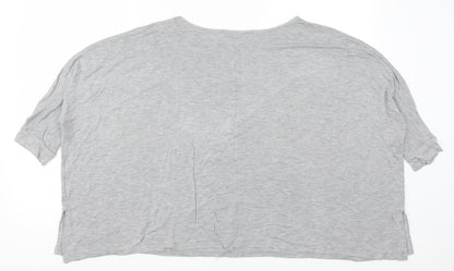 Womens UK Size 10 NEXT Grey Basic T-Shirt