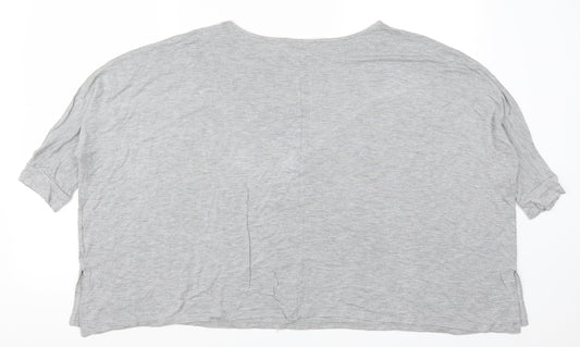 Womens UK Size 10 NEXT Grey Basic T-Shirt