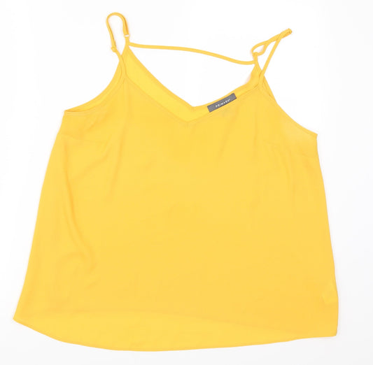 Primark Womens Yellow   Basic Tank Size 14