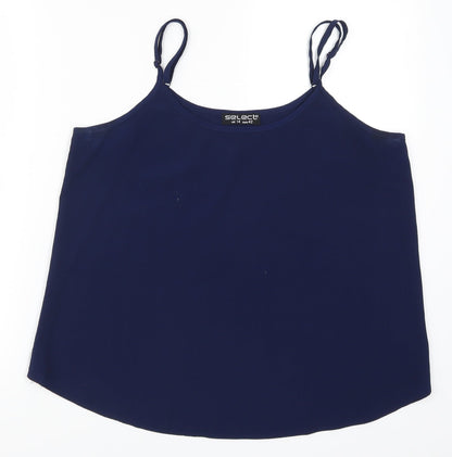 Womens UK Size 14 Select Blue Basic Tank