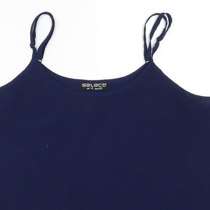 Womens UK Size 14 Select Blue Basic Tank
