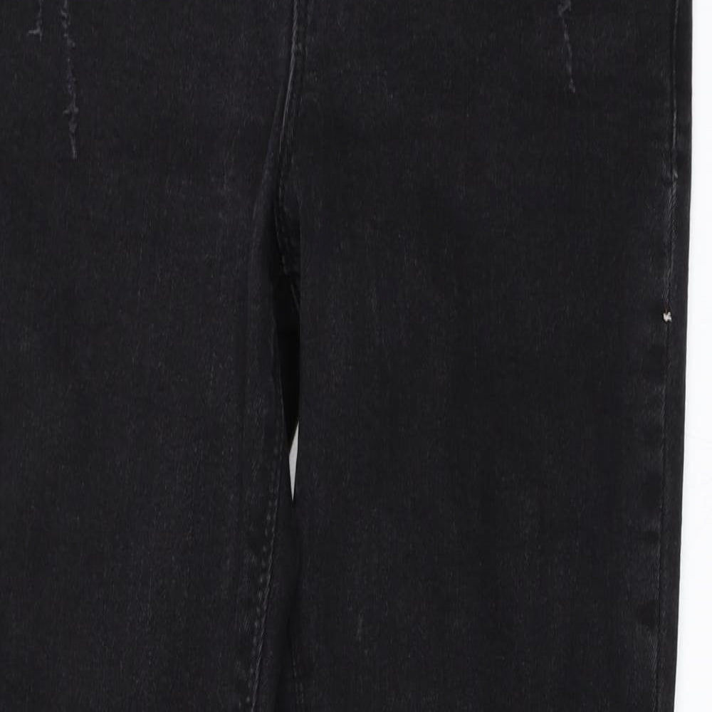 Miss Selfridge Womens Black  Denim Skinny Jeans Size 8 L27 in