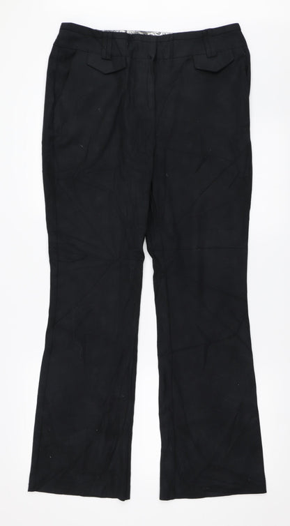 Soon Womens Black   Trousers  Size 12 L30.5 in