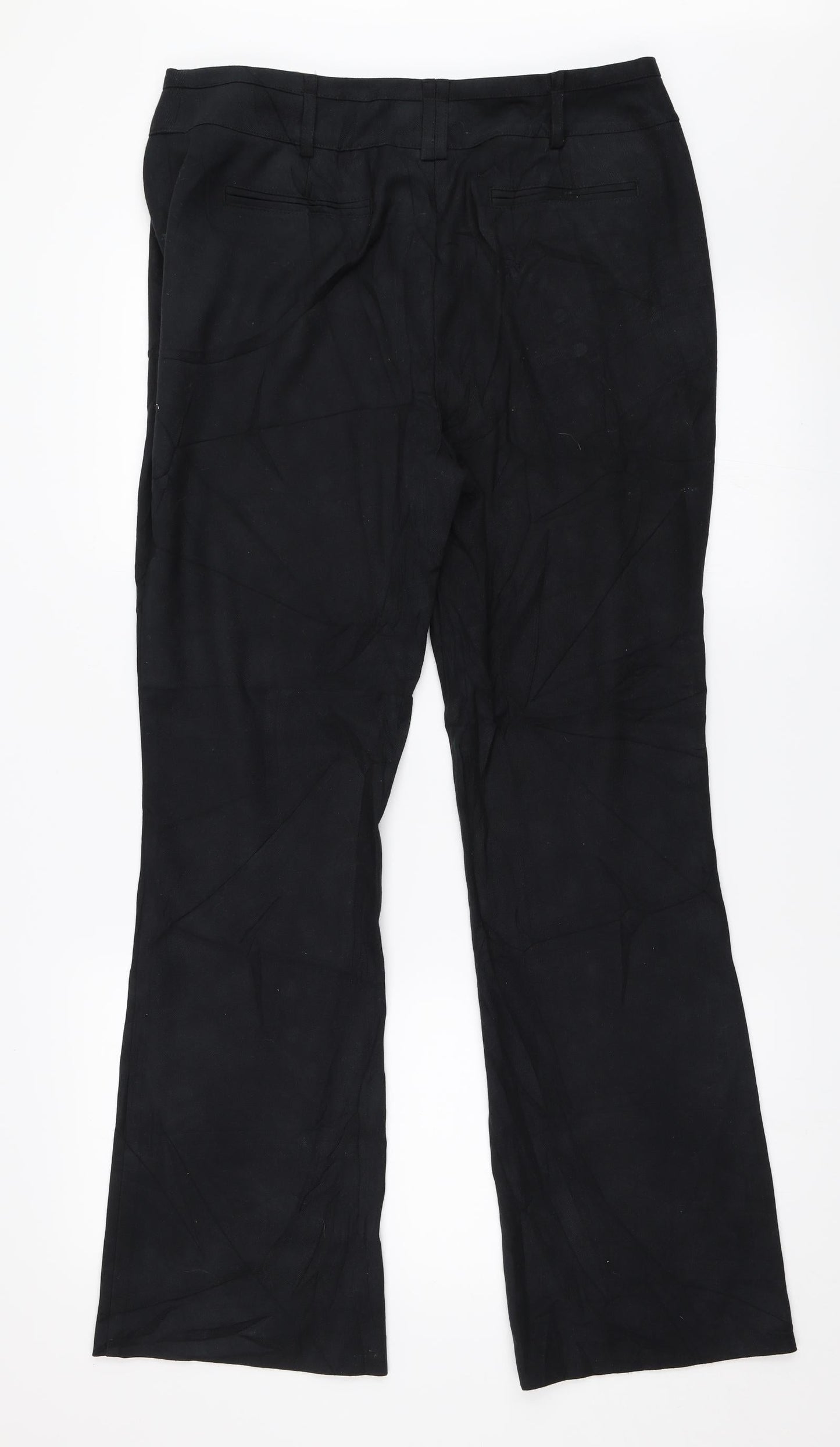 Soon Womens Black   Trousers  Size 12 L30.5 in