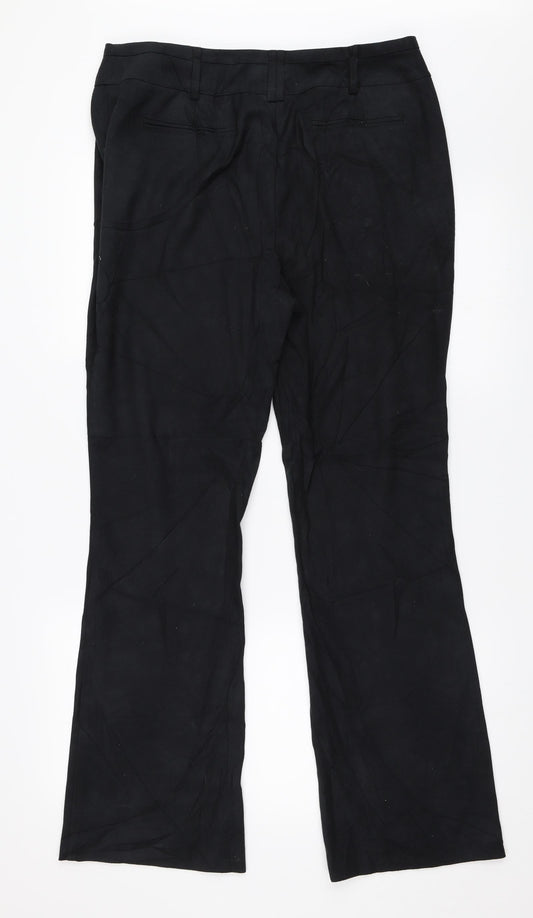 Soon Womens Black   Trousers  Size 12 L30.5 in
