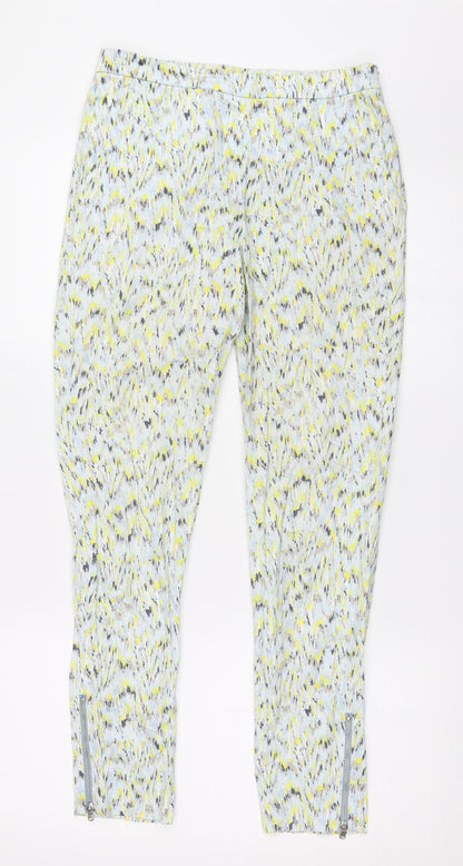 Womens UK Size XS Zara Regular Fit  Yellow Trousers