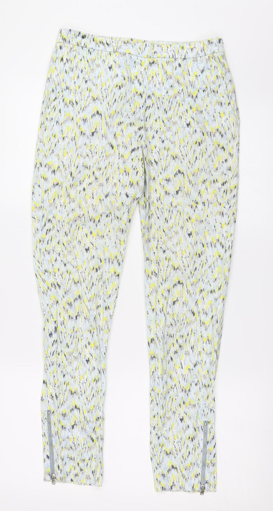 Womens UK Size XS Zara Regular Fit  Yellow Trousers