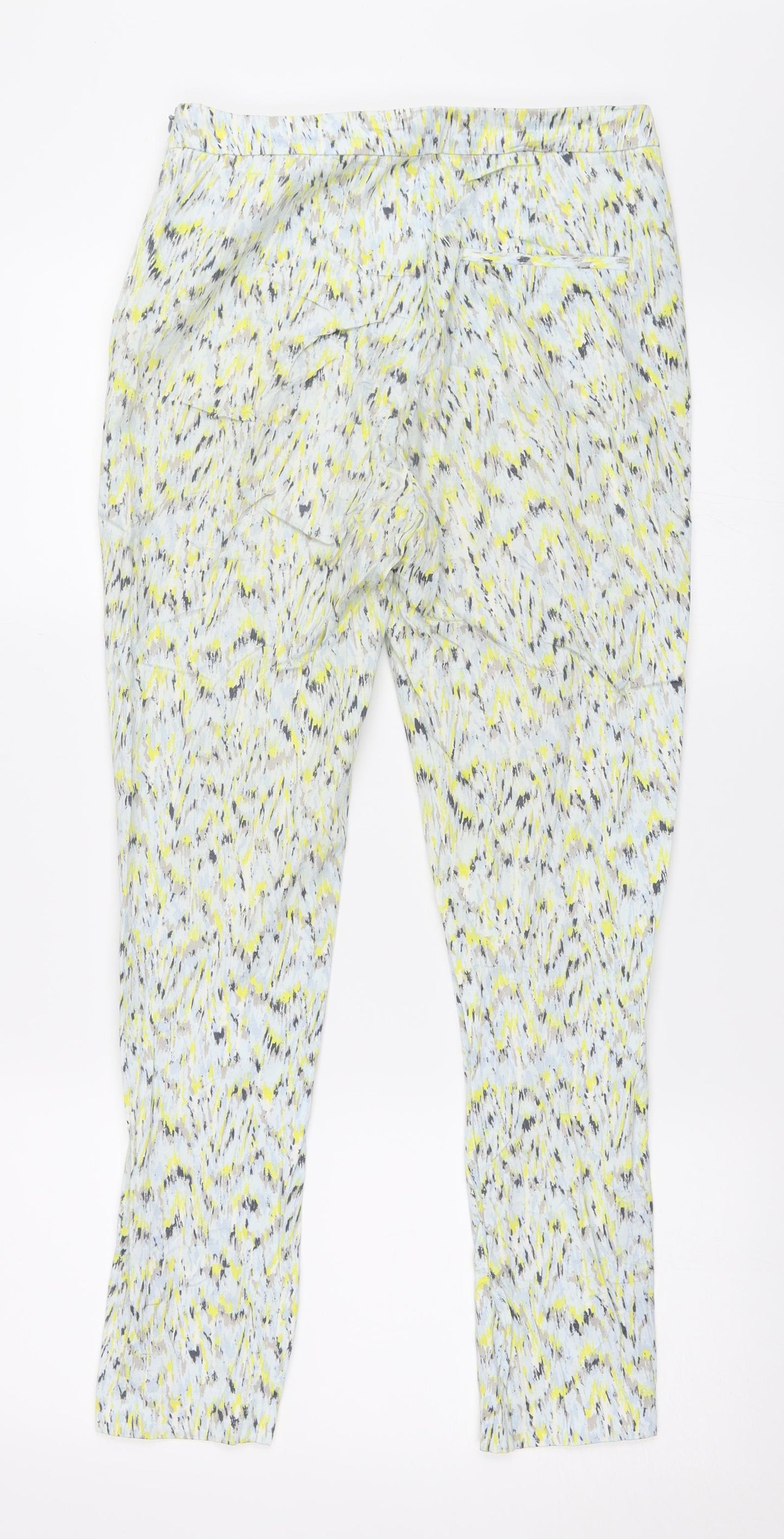 Womens UK Size XS Zara Regular Fit  Yellow Trousers