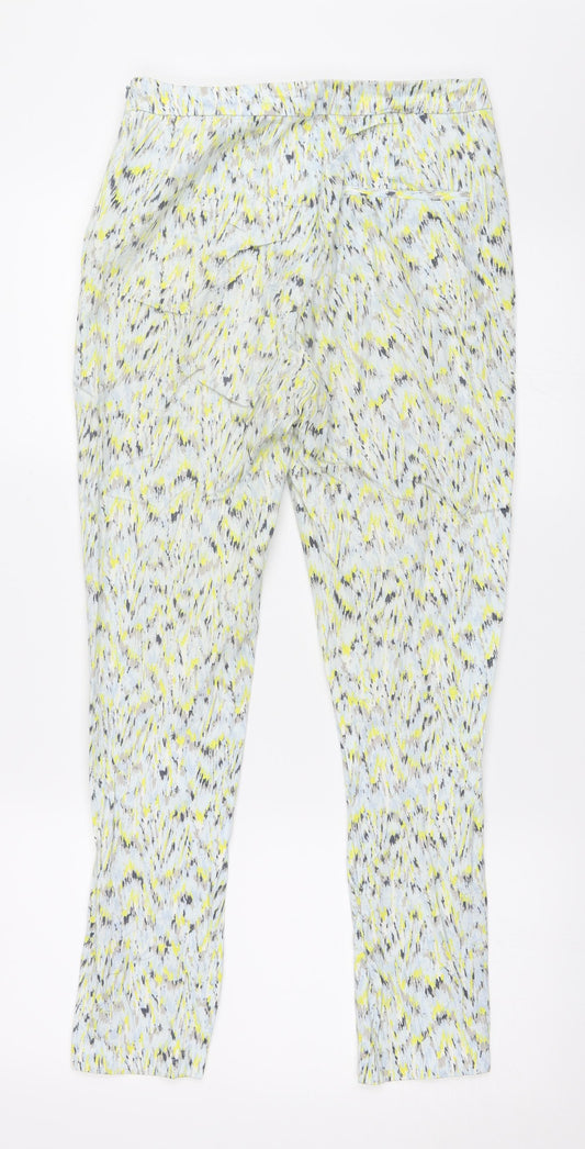 Womens UK Size XS Zara Regular Fit  Yellow Trousers
