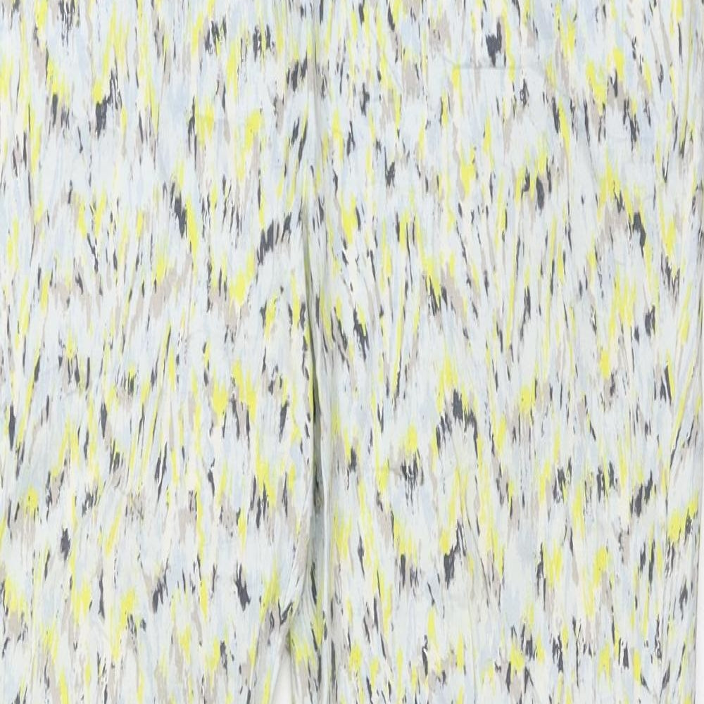 Womens UK Size XS Zara Regular Fit  Yellow Trousers