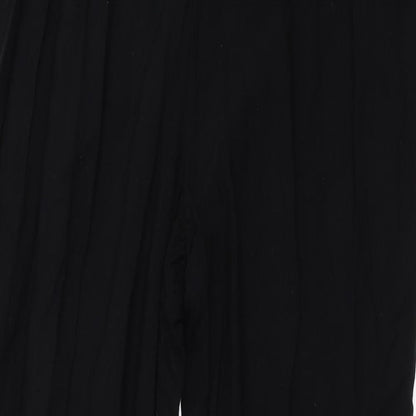 Womens UK Size 10 Papaya Regular Fit  Black Trousers