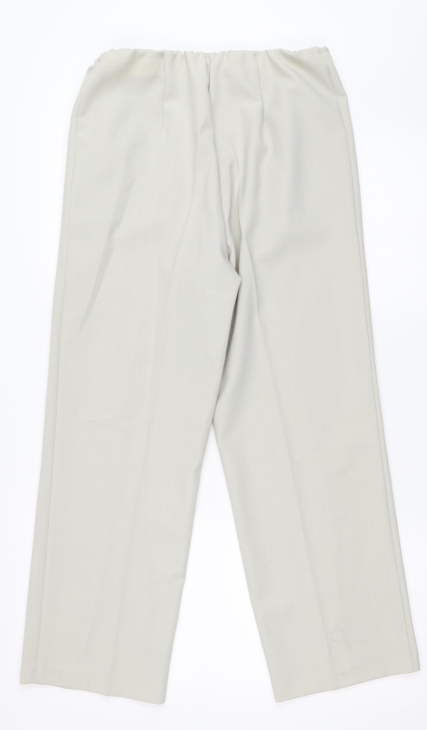 Constance Wood Womens Beige   Trousers  Size 10 L26 in