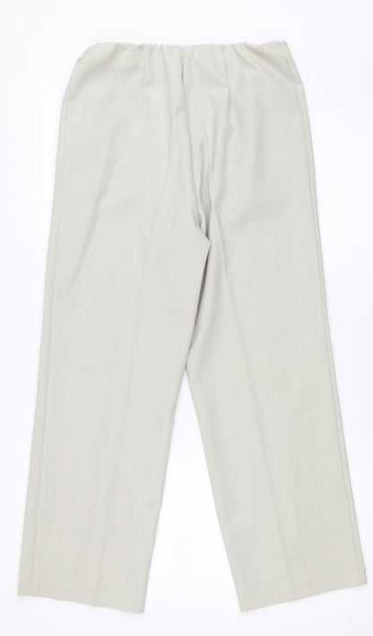 Constance Wood Womens Beige   Trousers  Size 10 L26 in