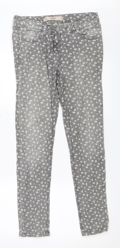 NEXT Womens Grey   Skinny Jeans Size 8 L29 in