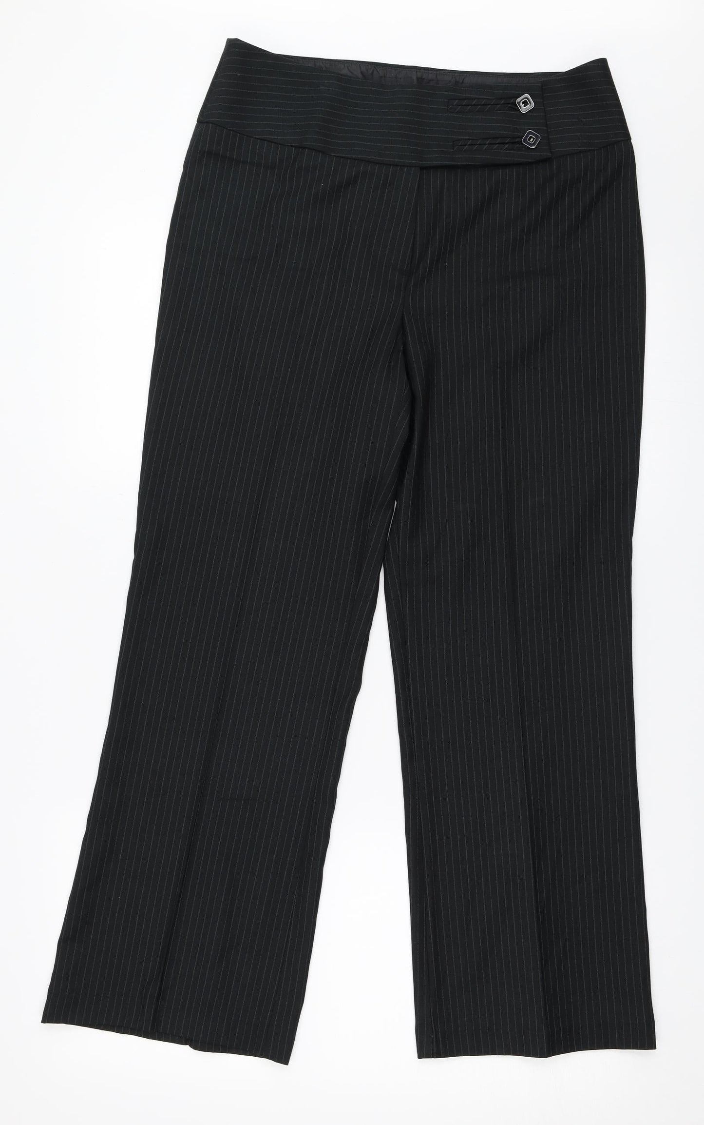 Womens UK Size 31 in Preworn Regular Fit  Black Trousers