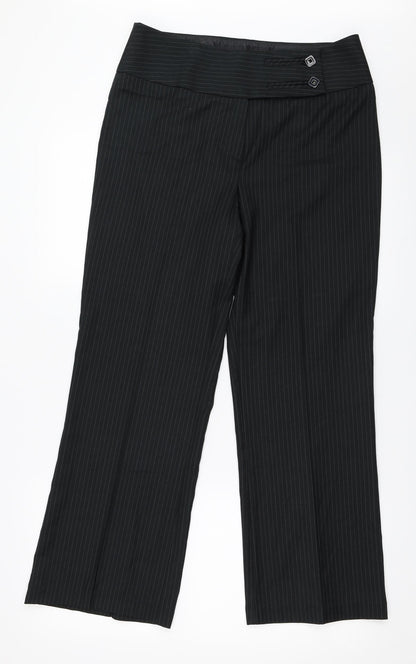 Womens UK Size 31 in Preworn Regular Fit  Black Trousers