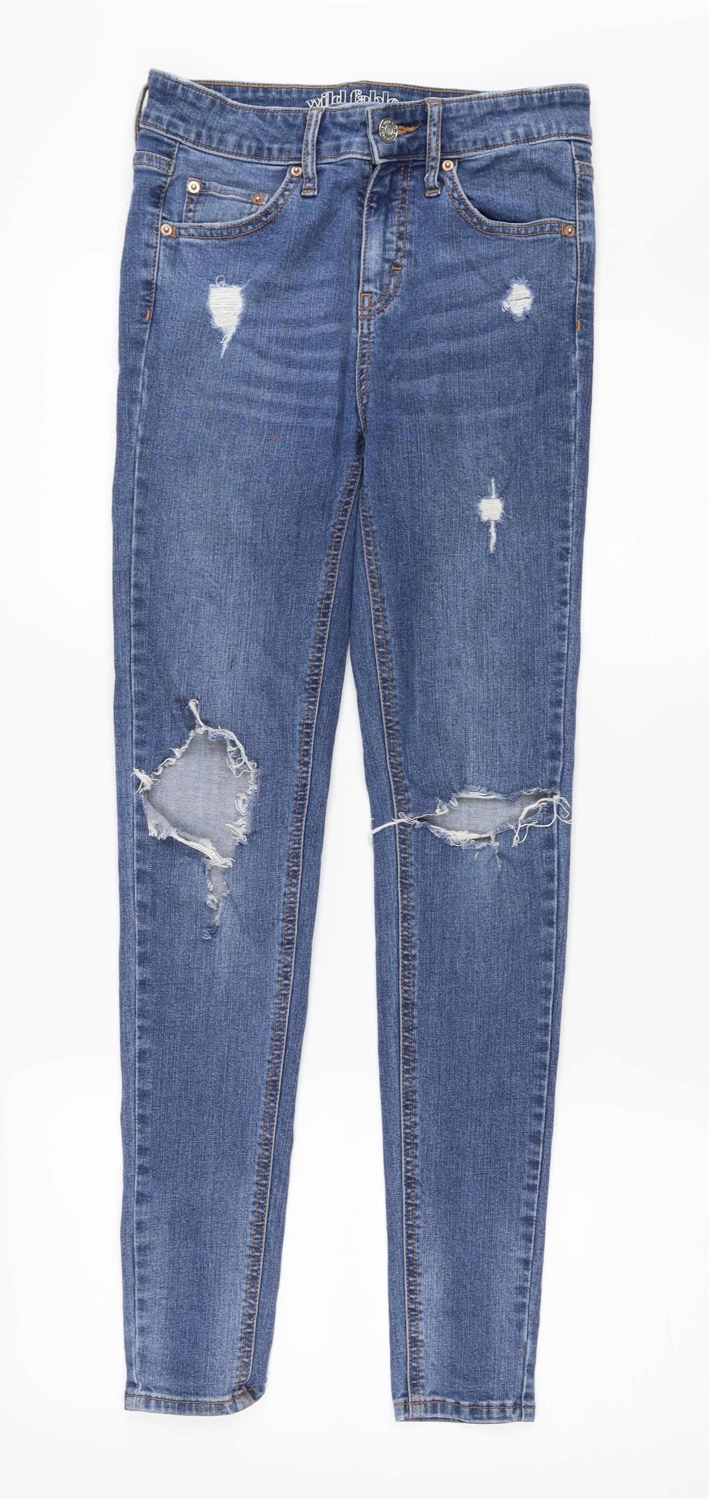 Wild Fable Womens Blue  Denim Skinny Jeans Size 26 in L28.5 in