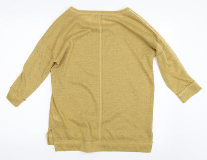 Next Womens Yellow   Pullover Jumper Size 10